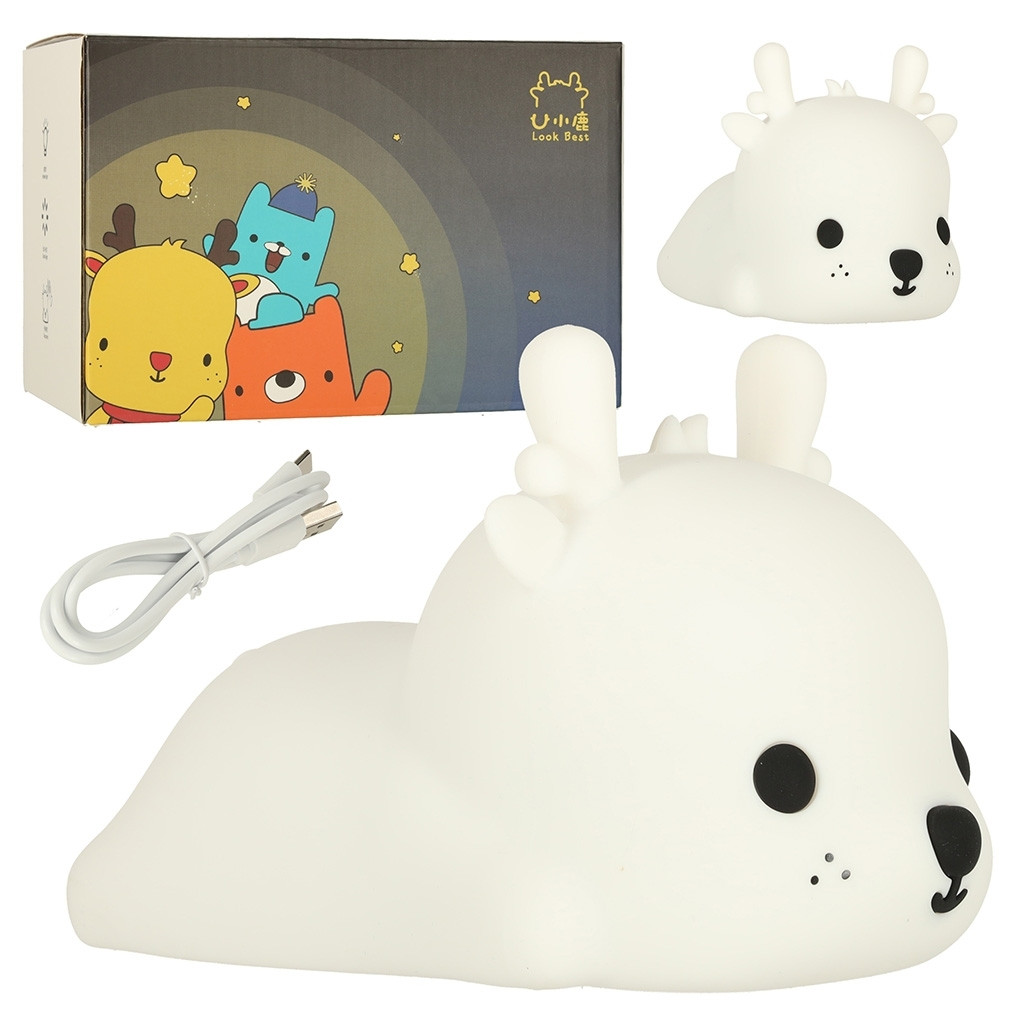 Charming deer night lamp - touch controlled, ABS & silicone