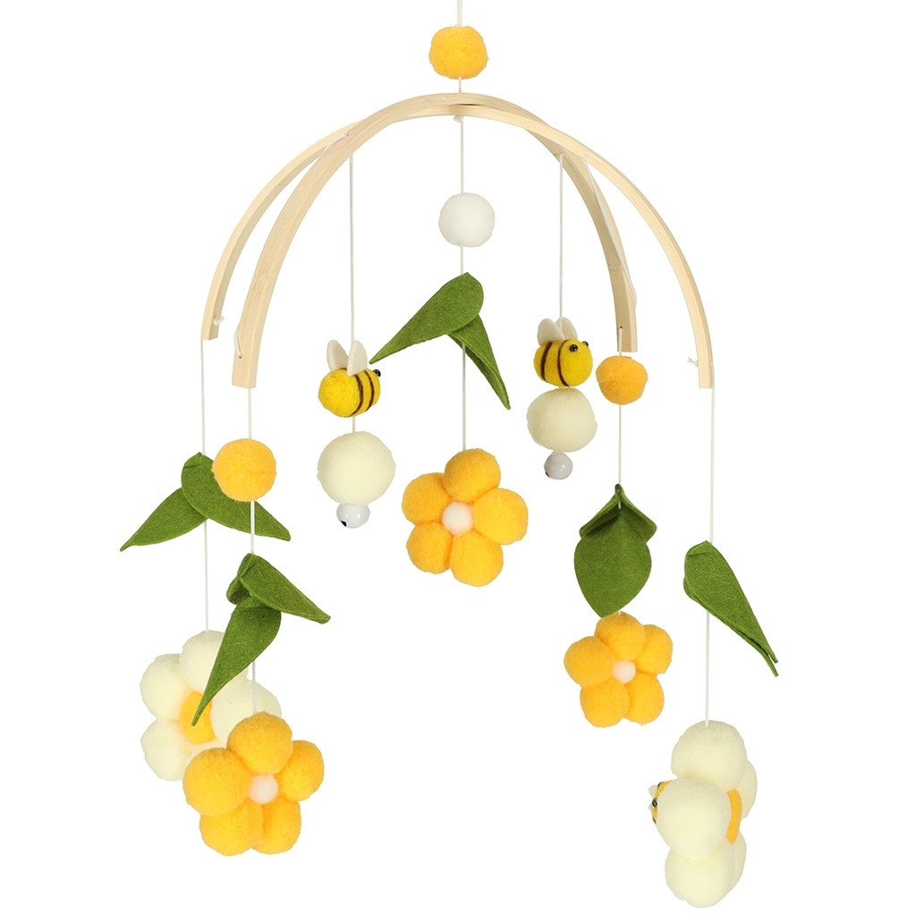 Floral Crib Carousel for Visual Development