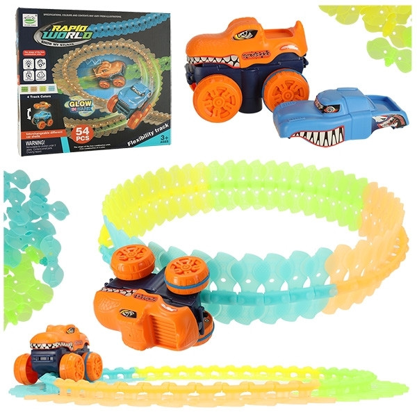 Luminous car track - Creative play