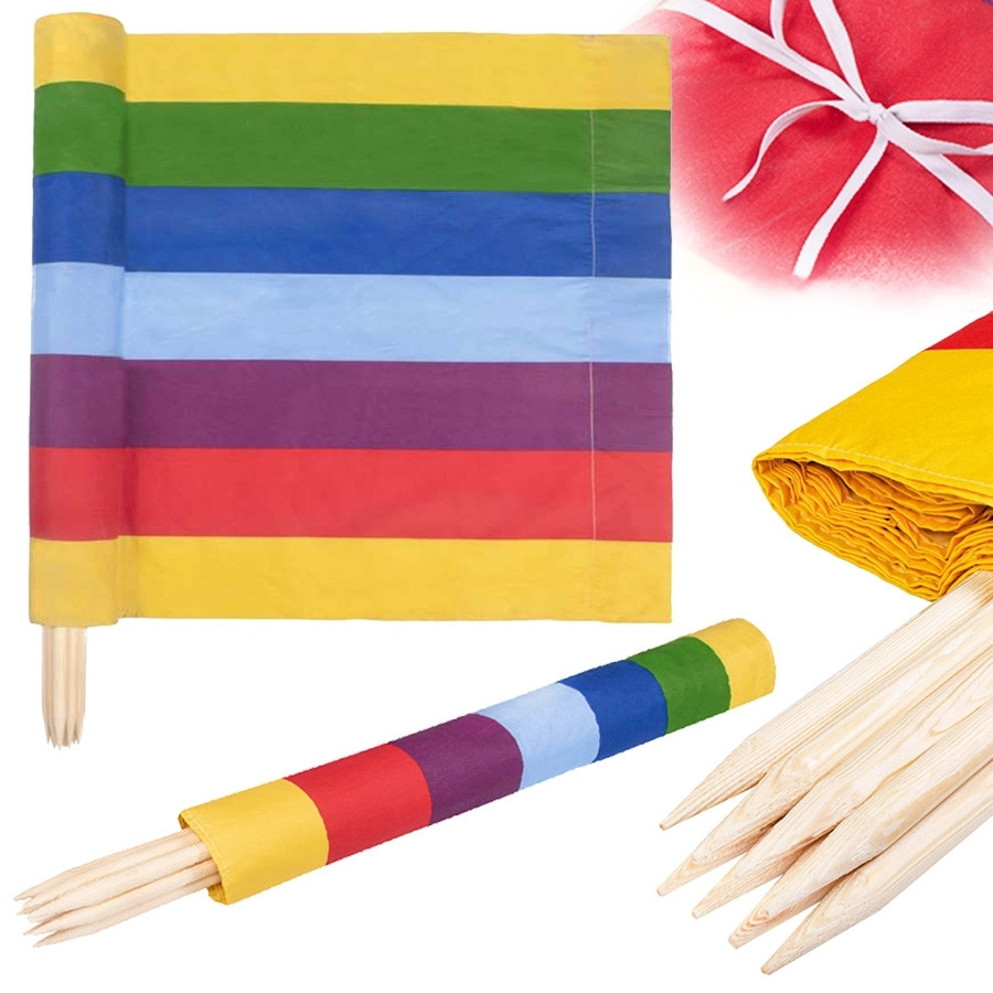 Multicolor Beach Screen - Wind Protection, Easy Transport