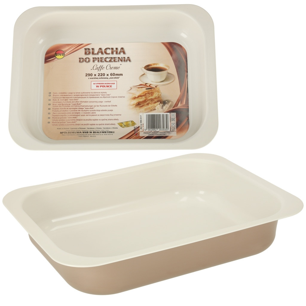 Rectangular non-stick baking sheet 29x22x60 cm
