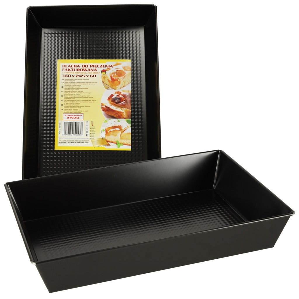 Rectangular baking form 36x24.5 cm - Non-stick steel