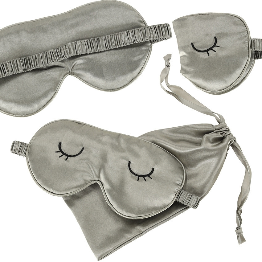 Gray blindfold in bag - Light blocking & protective