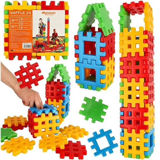 Colorful Building Blocks 24pcs - Creative Play & Learning