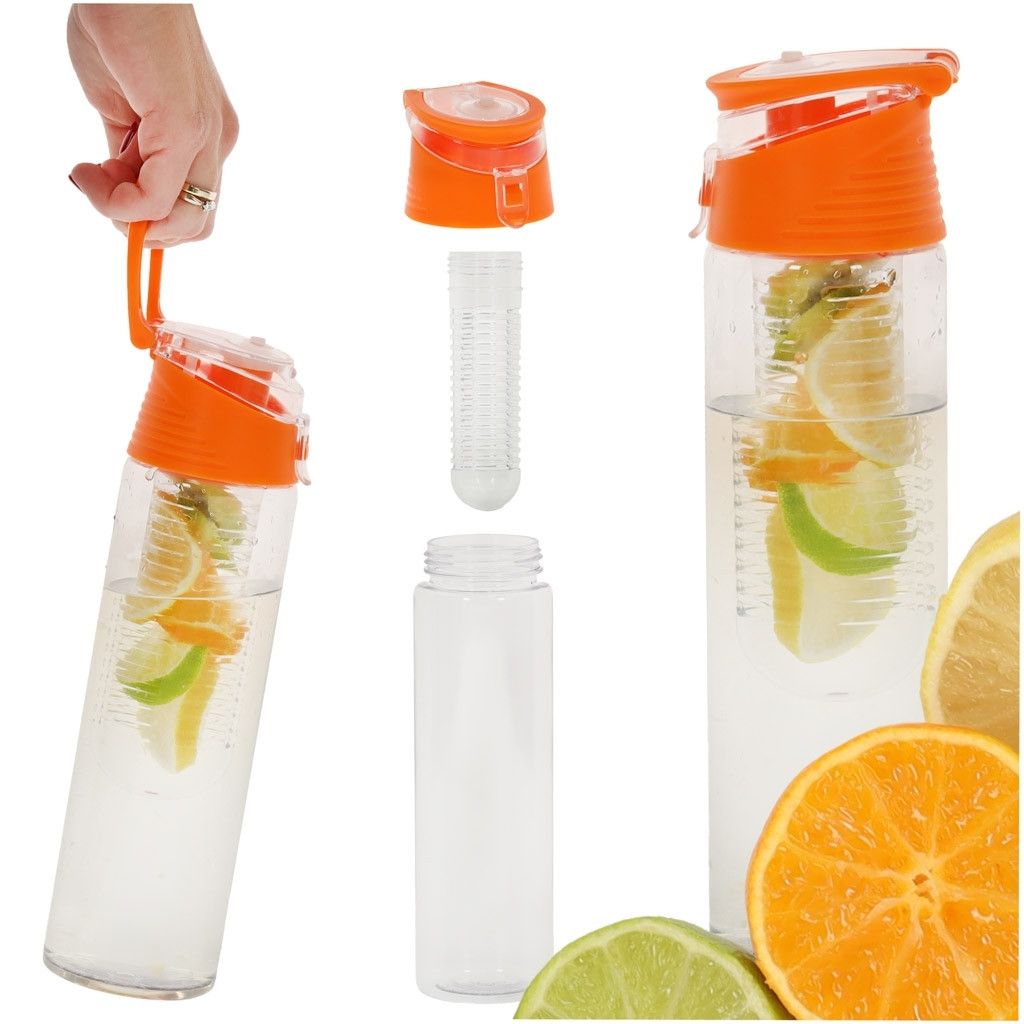 Gourde 800ml Insert fruit Orange