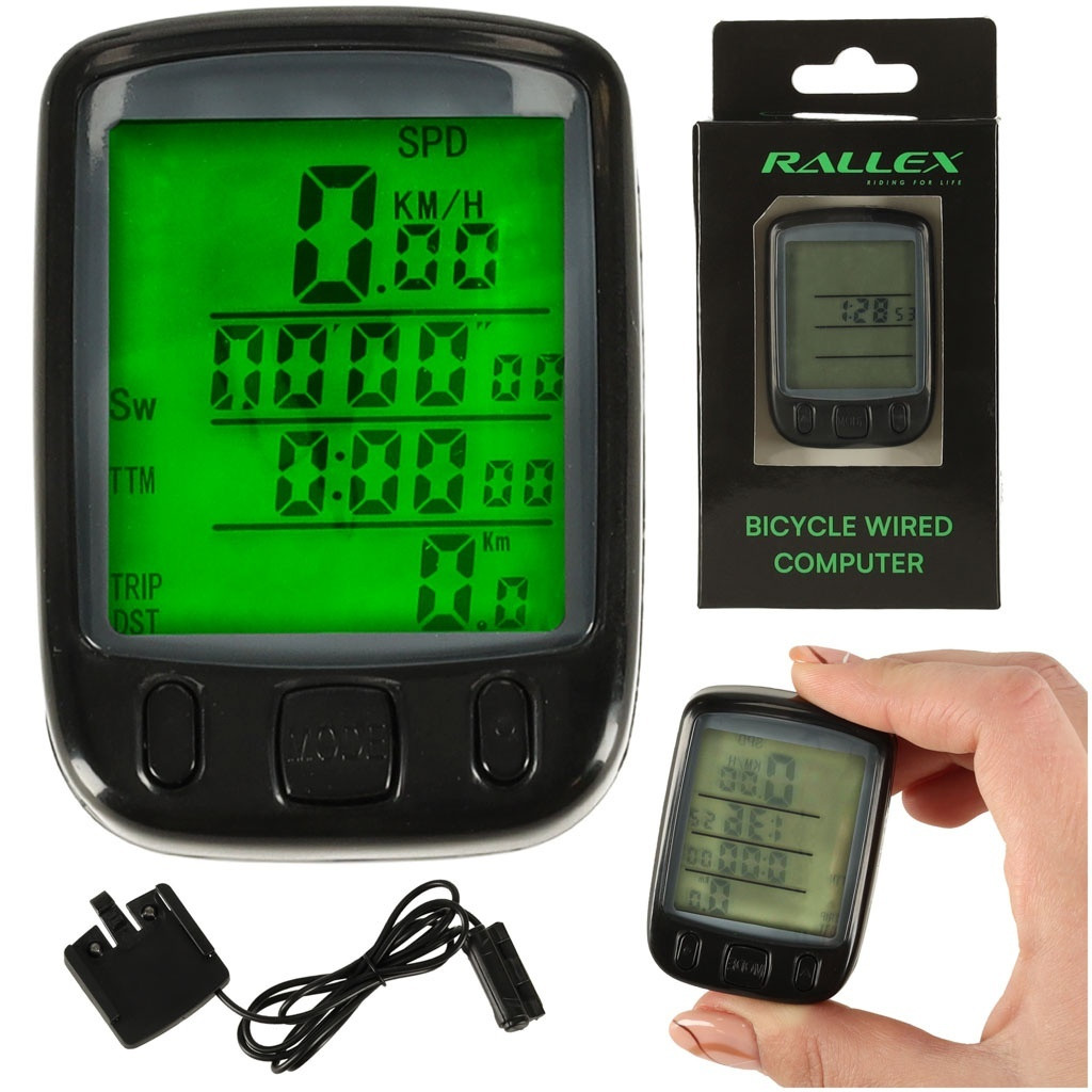 Waterproof bike computer with 25 functions
