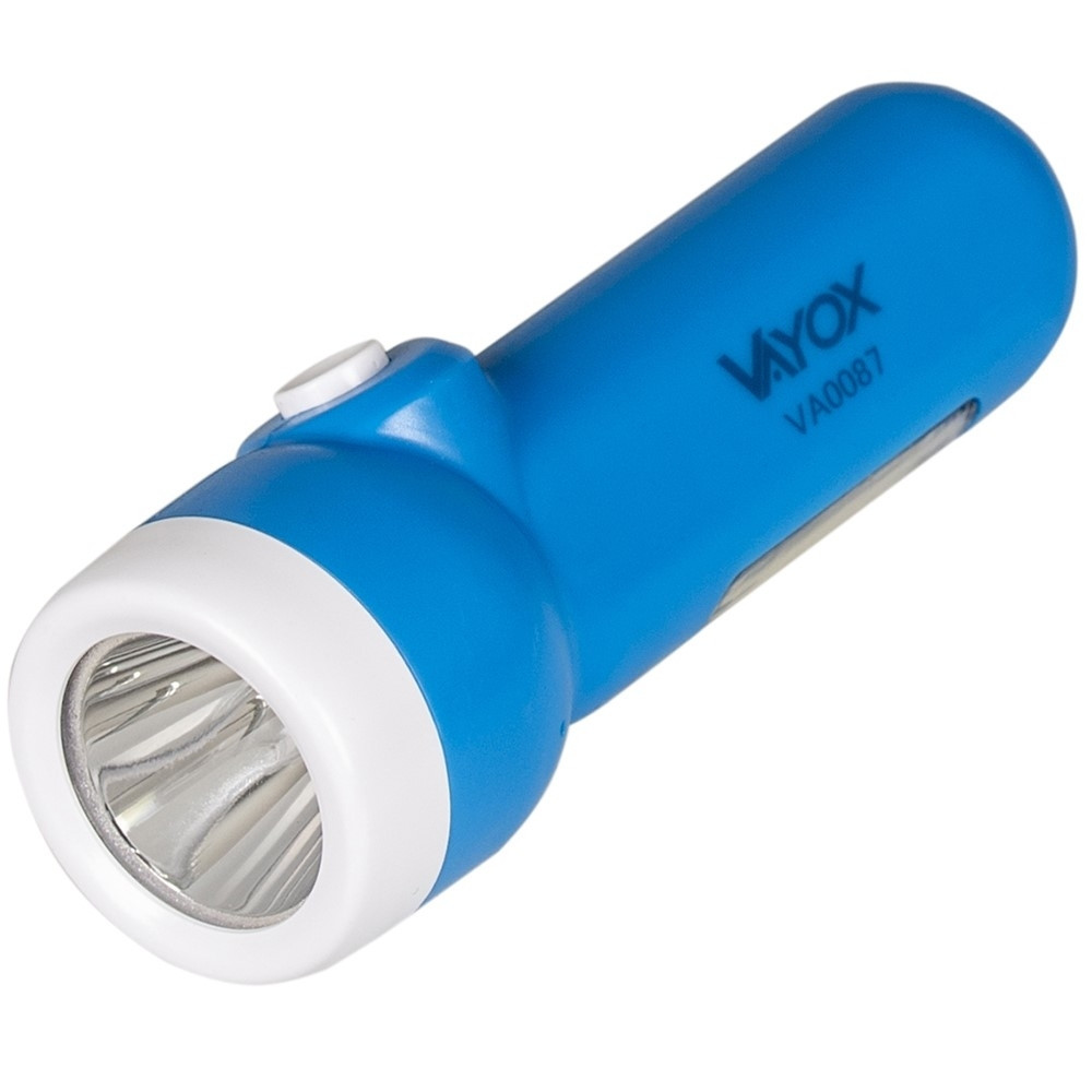 Rechargeable 2-in-1 flashlight with side light