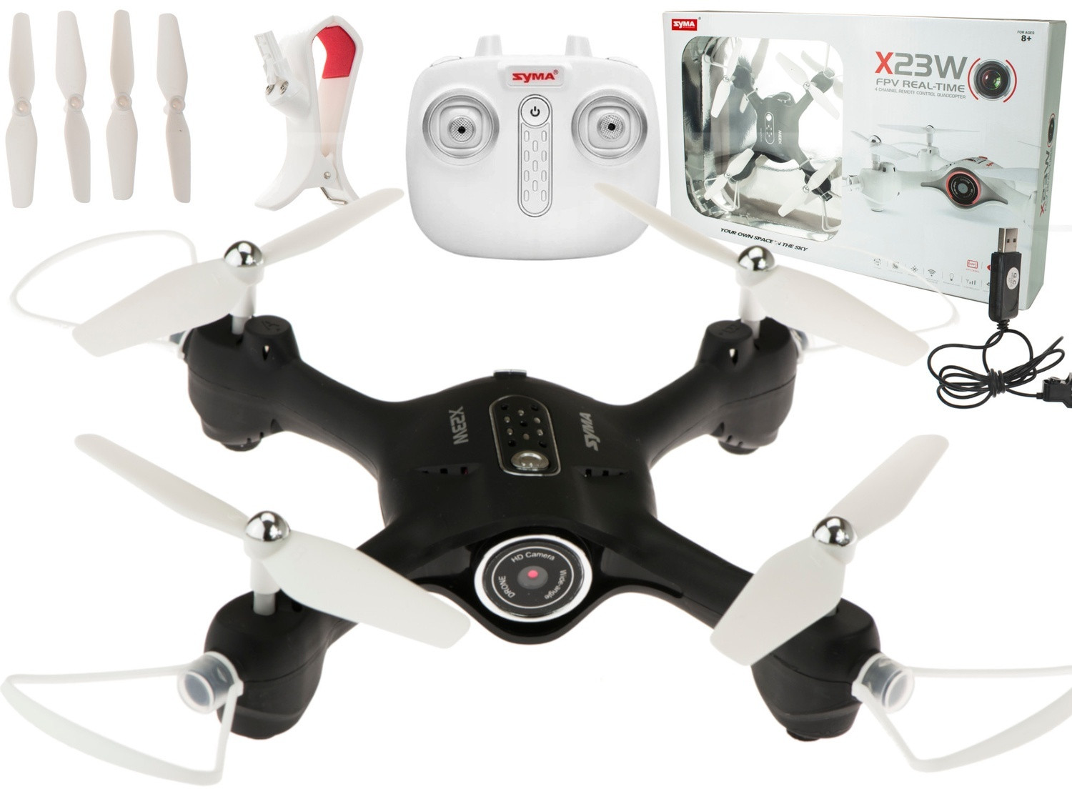 Drone 20m range, hover, headless, 21x21cm
