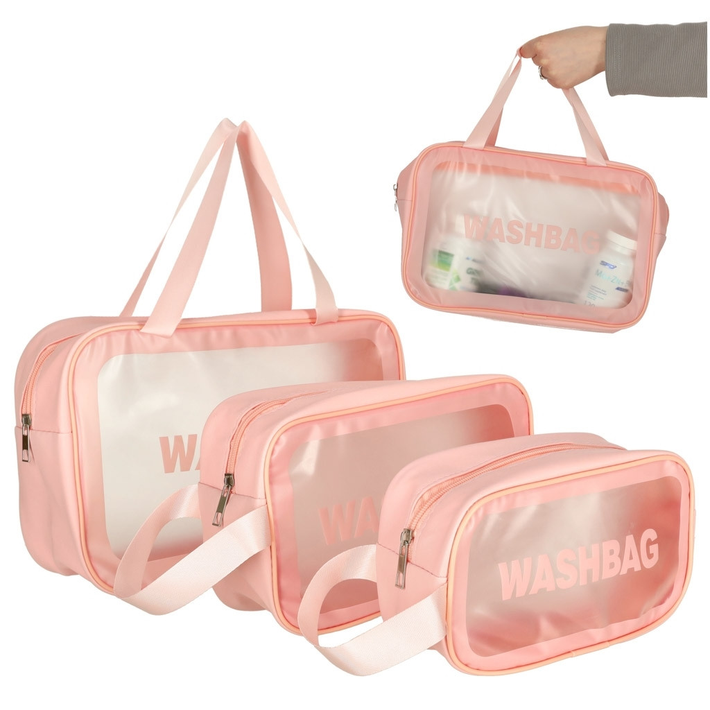 Practical pink cosmetics - stylish storage