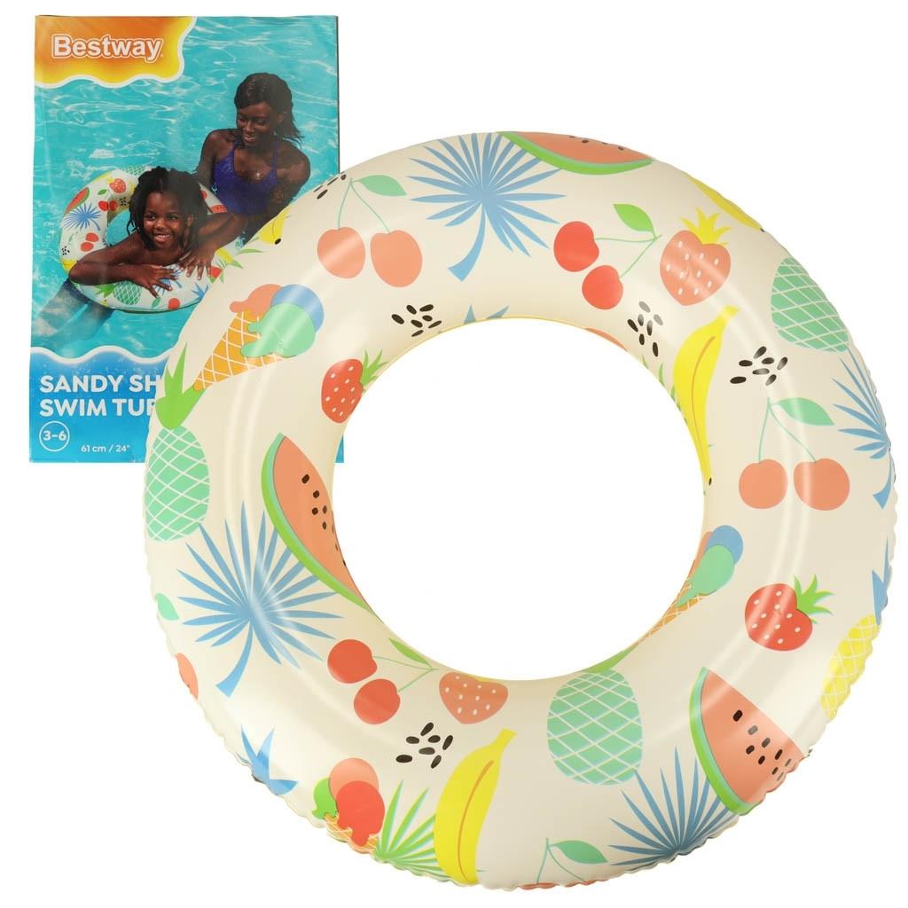 Inflatable Fruit Pattern Swimming Ring for Children