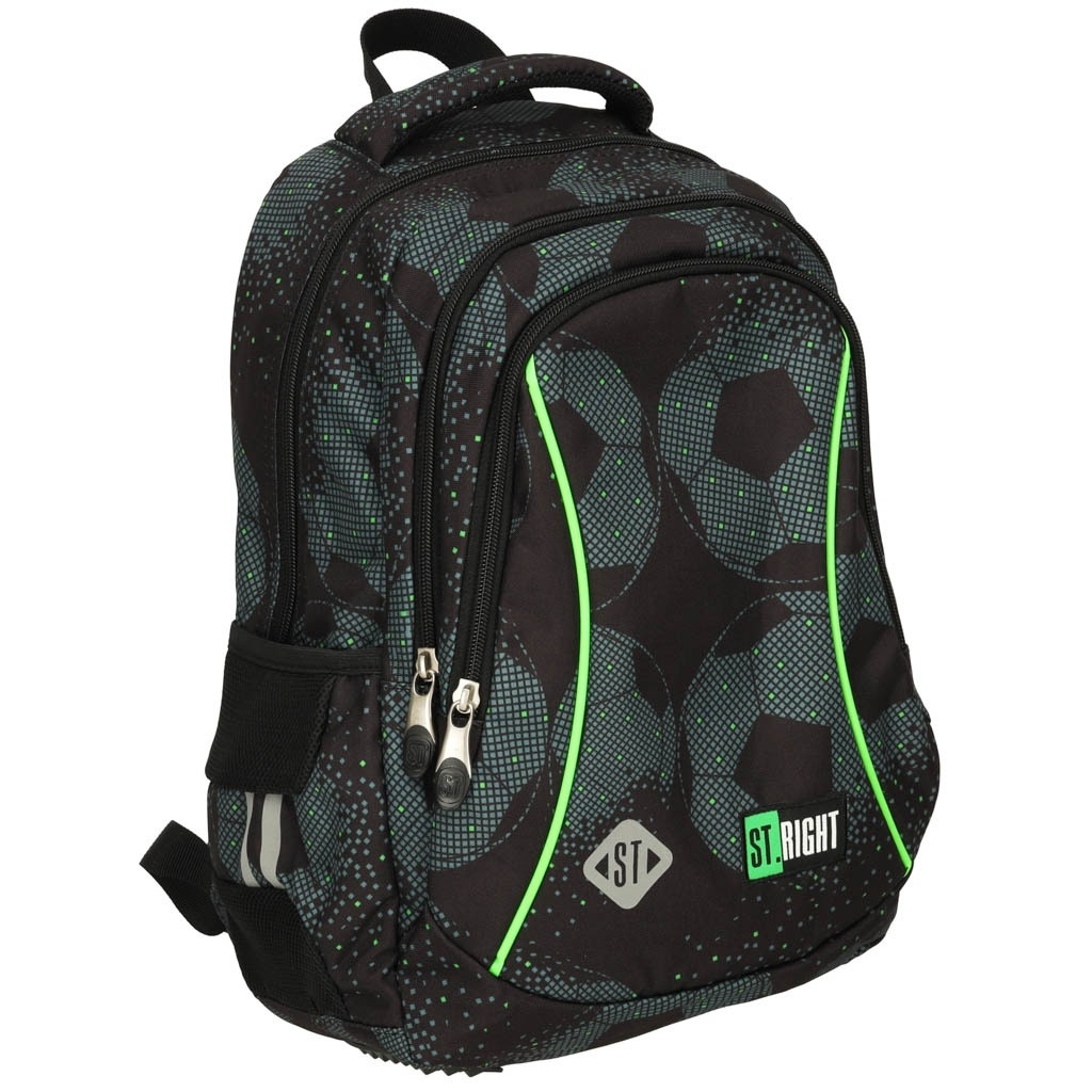Mochila escolar 15 polegadas com tema futebol