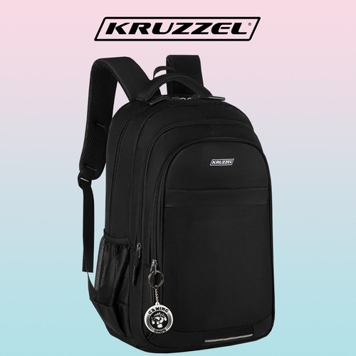 Black backpack 30L with several compartments