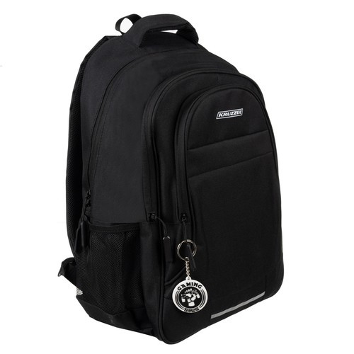 Black backpack 30L with several compartments
