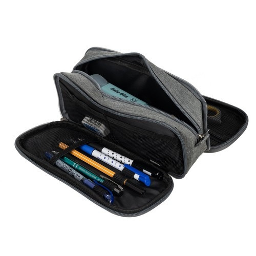 Trousse triple extensible - gris
