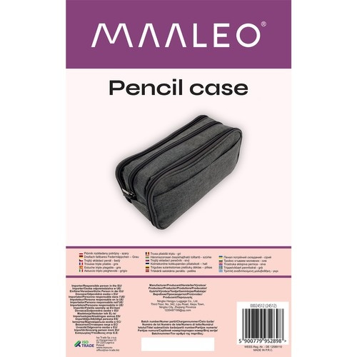 Trousse triple extensible - gris