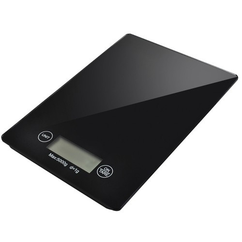 Digital flat kitchen scale with high precision