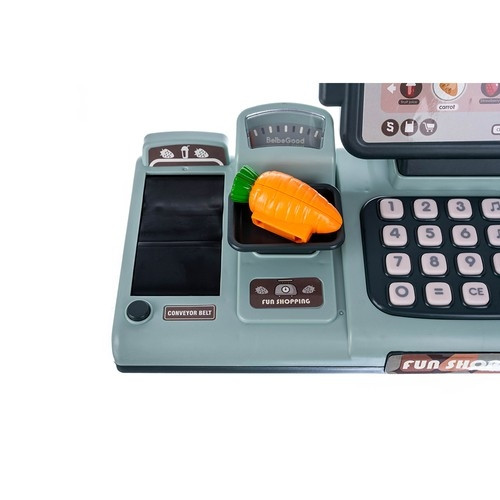 Interactive toy store checkout with sound