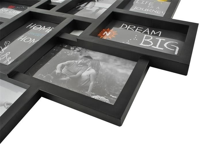 Multiframe Black for 10 Photos - Practical Decorative