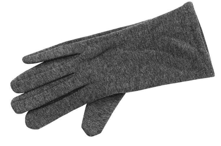 Graue Touch-Handschuhe mit extra Wärme, Einheitsgröße