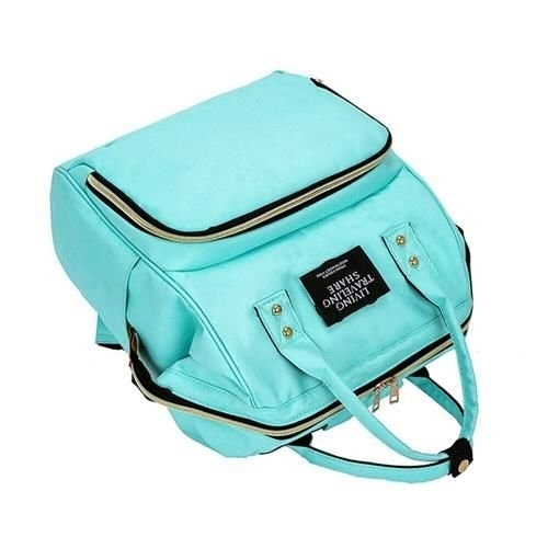 Spacious Waterproof Stroller Bag - Light Blue, 3 Pockets