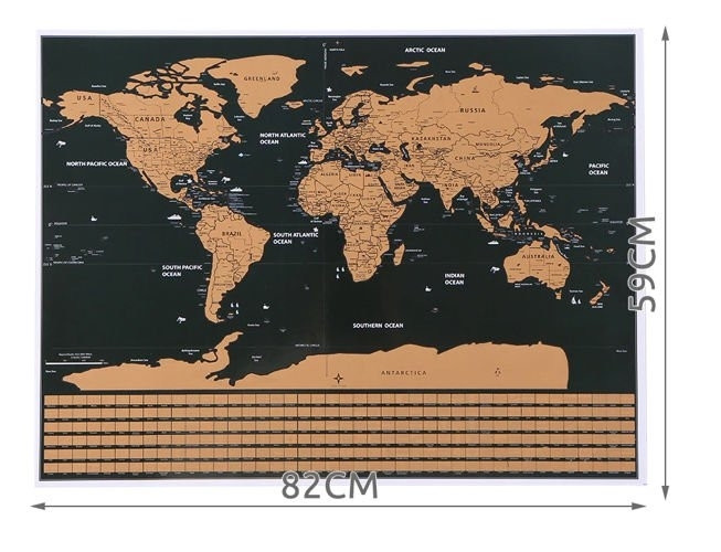 Scratch Map World - Premium Quality with Accessories