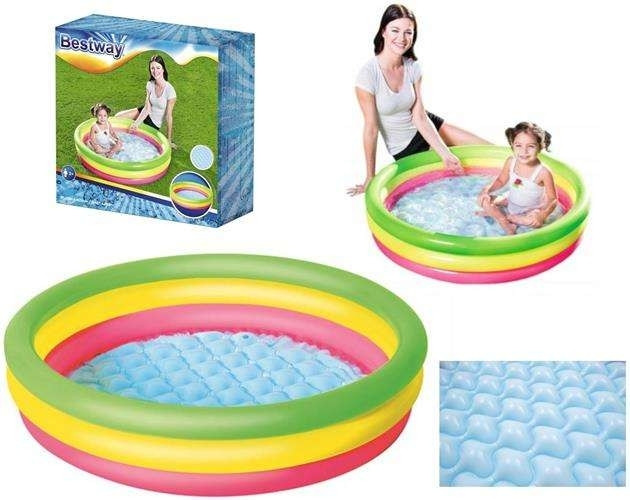 Inflatable Paddling Pool, Soft Bottom, 102 cm