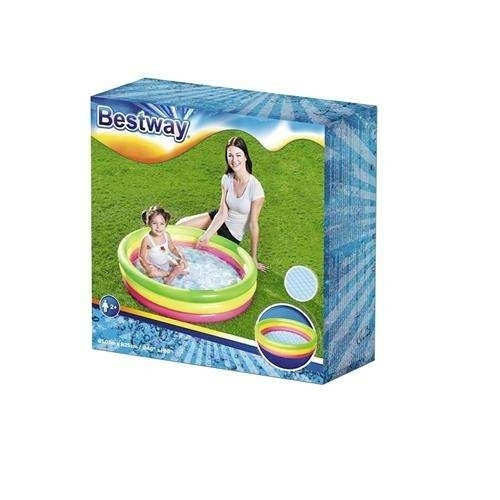 Inflatable Paddling Pool, Soft Bottom, 102 cm