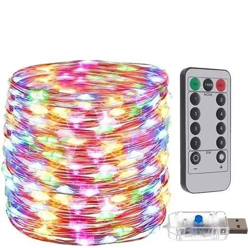 Luci LED multicolori con USB e telecomando