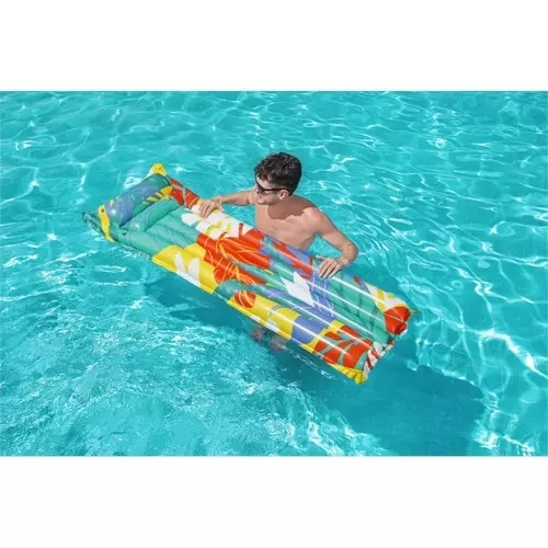 Matelas gonflable durable avec oreiller et patch