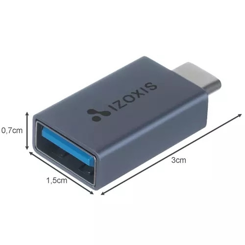 USB 3.0 Type-C OTG-adapter - 5Gbps Metaal