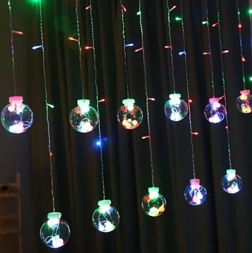 Tenda a sfera a LED multicolore con timer e telecomando