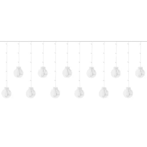 Curtain lighting LED Cool White with Timer & Remote Control
