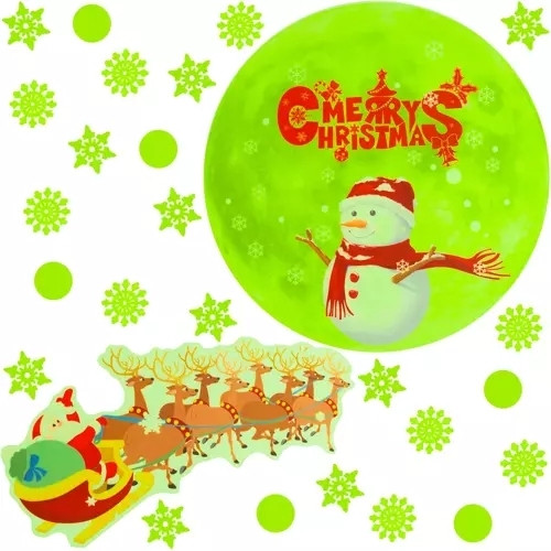 Pegatinas navideñas impermeables autoadhesivas
