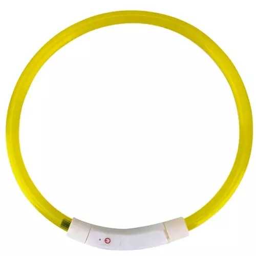Adjustable LED dog collar with USB charging