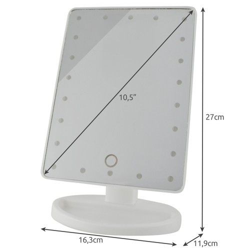 Illuminated Makeup Mirror 22 LED Adjustable Angle