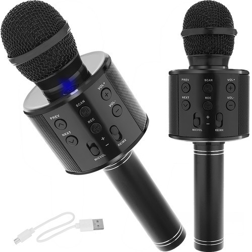 Draagbare Bluetooth-karaokemicrofoon met luidspreker