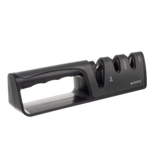 3-Phase Knife & Scissor Sharpener with Non-Slip Base