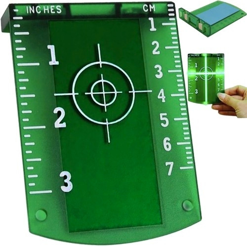 Disco target laser con specchio e magnete per la precisione