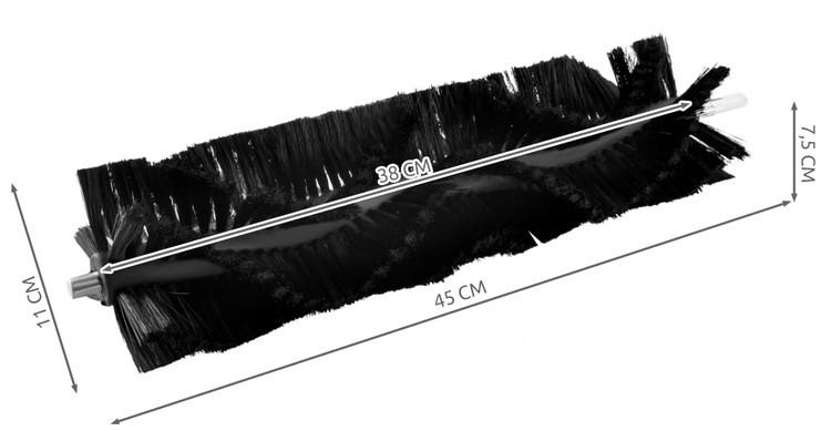 Cylindrical sweeper brush - PP plastic, 24x5cm