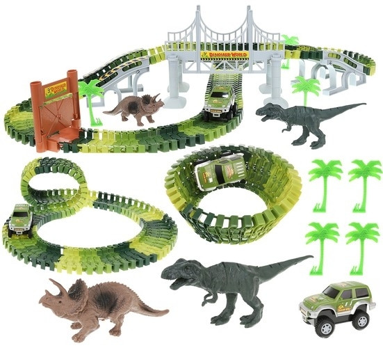 Dinosaur Park Track - 153 pièces, assemblage facile