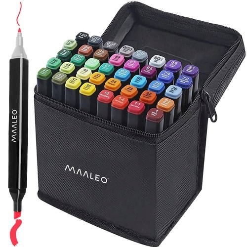 Double-sided Highlighter Pens 40-pack with Case