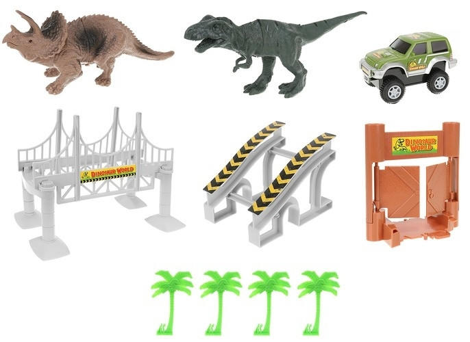 Dinosaur Park Track - 153 pièces, assemblage facile