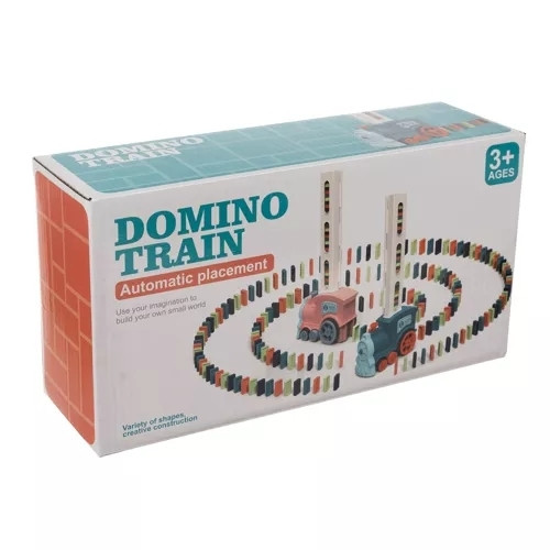 Interactive LED Domino Train, Multicolored, Battery Powered
