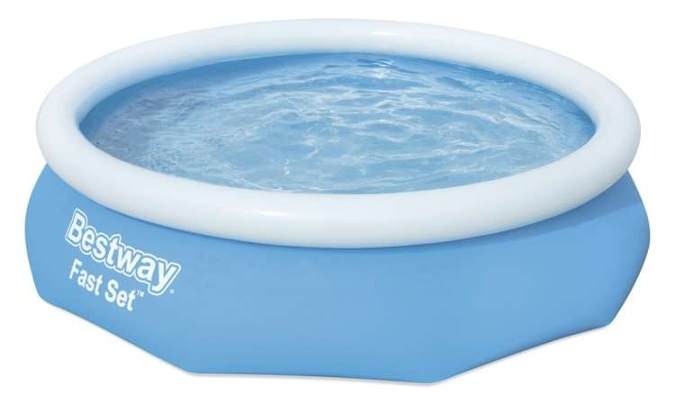 Expandable Pool 305x76cm, UV-resistant, Pump & Patch