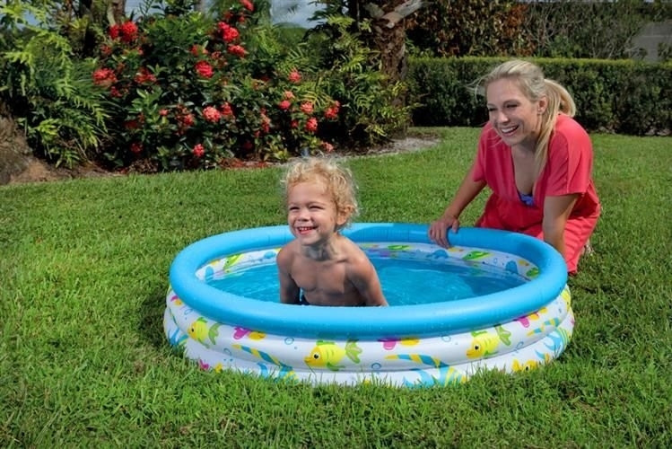 Inflatable Pool 102x25cm - Easy Assembly, PVC