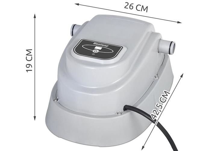Energy efficient pool heater with safety system
