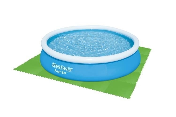 Protective Pool mat 79x79cm Green 9-pack