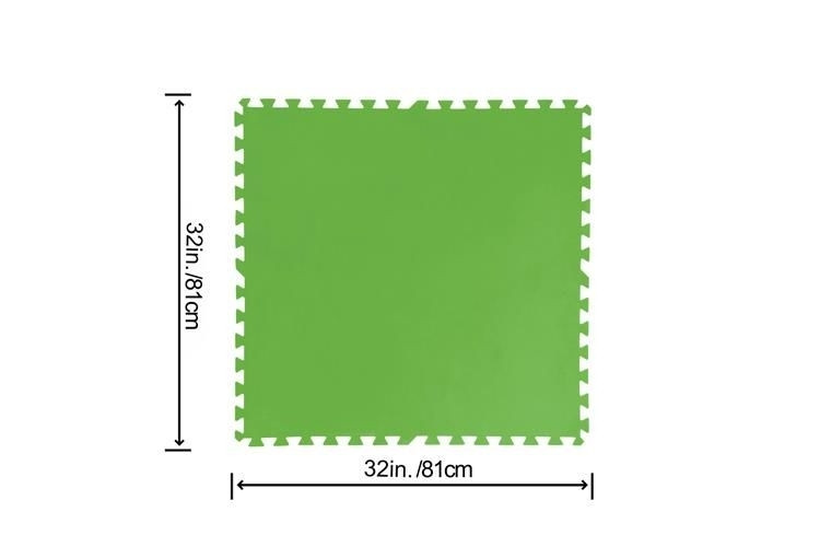 Protective Pool mat 79x79cm Green 9-pack