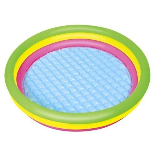 Inflatable Children's Pool, 3 Rings, Soft Bottom