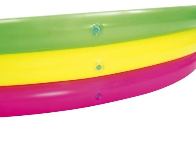 Inflatable Children's Pool, 3 Rings, Soft Bottom